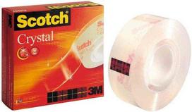 Lipni juostelė 3M Scotch Crystal Clear 600, 19 mm x 33 m, ypač skaidri