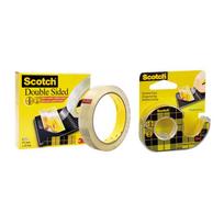 3M Dvipusė lipni juostelė SCOTCH, 12 mm x 6,3 m, su dėkliuku