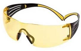 3M SecureFit 400, Safety goggles, Any gender, Juodas, Geltona, Geltona, Polycarbonate, 20 pc(s)