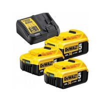 dewalt dcb184 - Rinkinys DeWalt DCV1115P3: baterija DCB184 3 x 5,0 Ah + įkroviklis DCB115 - 1 nuotrauka
