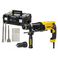 dewalt d25144 - Perforatorius DeWalt D25144KP; 3,0 J; SDS-plus + priedai - 1 nuotrauka