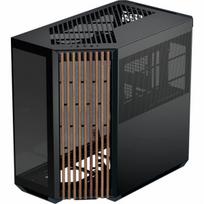 atx mid tower case - Apnx V1-W-BK-v1Wood/Black (Juodas) - 1 nuotrauka
