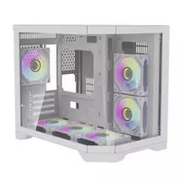 darkflash korpusas - DarkFlash FT418 White (Baltas) - 3 nuotrauka