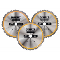 DeWalt DT1964, 305 mm, 24T, 48T, 60T, 3 vnt.