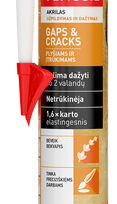 penosil - Elastingas akrilinis hermetikas PENOSIL GAPS & CRACKS, baltos sp., 310 ml - 2 nuotrauka