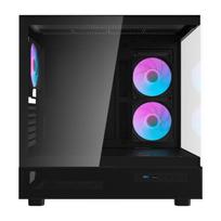 darkflash korpusas - DarkFlash DPX90 Black (Juodas) - 5 nuotrauka