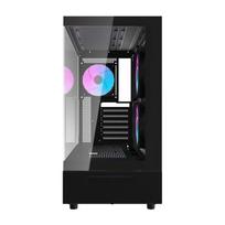 darkflash korpusas - DarkFlash DPX90 Black (Juodas) - 3 nuotrauka