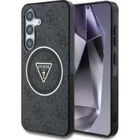 galaxy s25 plus - Guess "4G Glitter Triangle Buttons MagSafe Case Galaxy S25 Plus" Black - 1 nuotrauka