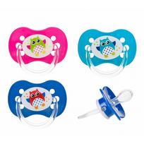 Canpol Babies Owls Symmetric Silicone Soother 0-6m Assort