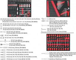 tools yato -  YATO YT-55290 | 7 stalčiai | 211VNT. - 2 nuotrauka