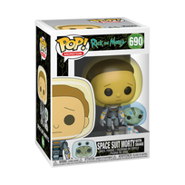 rick and morty - POP! Animation: Rick and Morty - Space Suit Morty with Snake Vinyl Figure - 2 nuotrauka