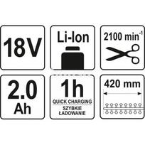 akumuliatorines gyvatvoriu zirkles - YATO YT-82834 - 8 nuotrauka