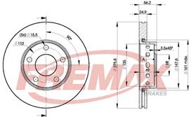 Stabdžių diskas FREMAX BD-8013