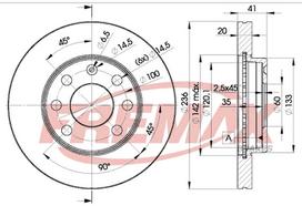 Stabdžių diskas FREMAX BD-1440