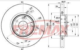 Stabdžių diskas FREMAX BD-2235
