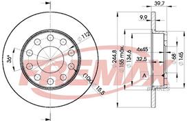 Stabdžių diskas FREMAX BD-3637