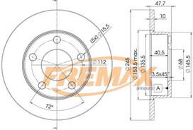 Stabdžių diskas FREMAX BD-2746