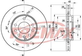 Stabdžių diskas FREMAX BD-9060