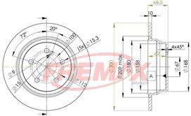 Stabdžių diskas FREMAX BD-0413