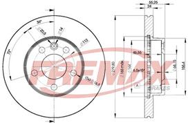 Stabdžių diskas FREMAX BD-3015