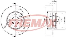 Stabdžių diskas FREMAX BD-3465