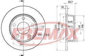 Stabdžių diskas FREMAX BD-2880