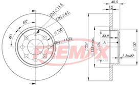 Stabdžių diskas FREMAX BD-0918