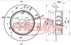 Stabdžių diskas FREMAX BD-2081