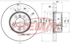 Stabdžių diskas FREMAX BD-0265