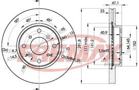 Stabdžių diskas FREMAX BD-2585