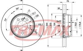 Stabdžių diskas FREMAX BD-2207