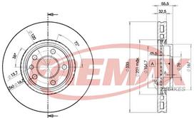 Stabdžių diskas FREMAX BD-3020