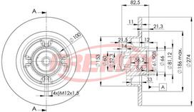 Stabdžių diskas FREMAX BD-1181