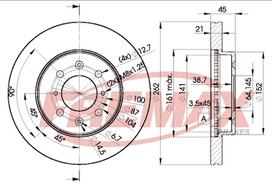 Stabdžių diskas FREMAX BD-1700