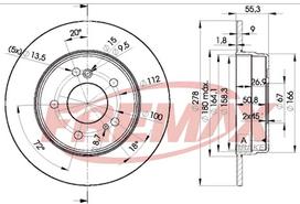 Stabdžių diskas FREMAX BD-0412