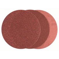 slifavimo popierius 125 - Šlifavimo popierius Bosch 2609256B47; 125 mm; K60/K120/K180; 10 vnt. - 1 nuotrauka