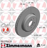 Stabdžių diskas ZIMMERMANN 150.2956.20