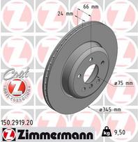 Stabdžių diskas ZIMMERMANN 150.2919.20