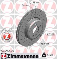 Stabdžių diskas ZIMMERMANN 150.2905.20