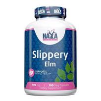 Haya Labs Slippery Elm (raudonosios guobos žievės ekstraktas) 100 kaps.