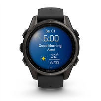 garmin fenix 3 - Garmin Fenix 8, 43 mm, pilkas (sapphire gray) - 2 nuotrauka