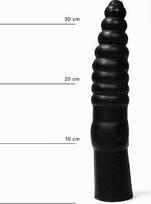 all black dildo - Falo imitatorius All Black 33 cm - 1 nuotrauka