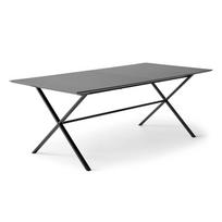 Prailginamas valgomojo stalas juodos spalvos su juodu stalviršiu 100x210 cm Meza – Hammel Furniture