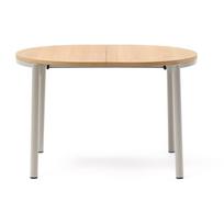 Prailginamas valgomojo stalas natūralios spalvos su ąžuolo dekoro stalviršiu 90x120 cm Montuiri – Kave Home