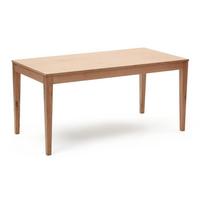 Prailginamas valgomojo stalas natūralios spalvos su ąžuolo dekoro stalviršiu 80x160 cm Yain – Kave Home