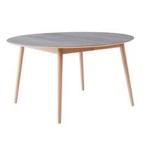 Iš keraminės plokštės apvalios formos prailginamas valgomojo stalas ø 135 cm Meza – Hammel Furniture