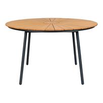 Iš tikmedžio masyvo apvalios formos valgomojo stalas ø 130 cm Cleveland – House Nordic