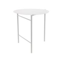 Iš metalo apvalios formos valgomojo stalas baltos spalvos ø 70 cm Disc – Zone