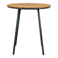 Iš tikmedžio masyvo apvalios formos valgomojo stalas ø 70 cm Cleveland – House Nordic
