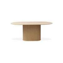 Valgomojo stalas su ąžuolo dekoro stalviršiu 95x180 cm Nola – Unique Furniture